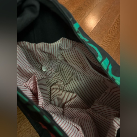 Jamaica black and multicoloured shoulder bag. Great for travel, beach, school - Picture 5 of 5